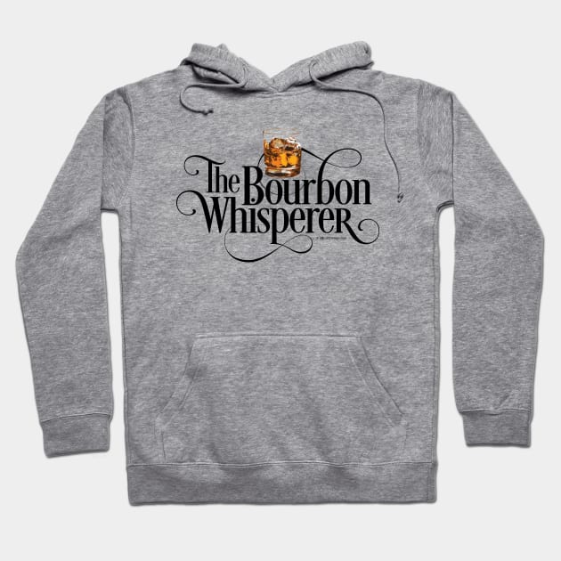 The Bourbon Whisperer - funny whiskey drinker Hoodie by eBrushDesign